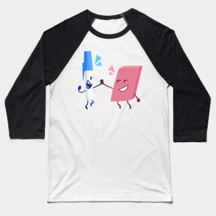 Pen and Eraser Baseball T-Shirt